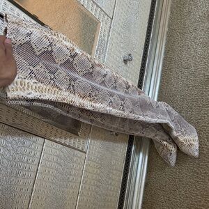 Fashion Nova Snake Print Boots